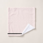 Schattigee moderne elegante scriptnaam Blush Pink  Bad Handdoek (Wasdoekje)