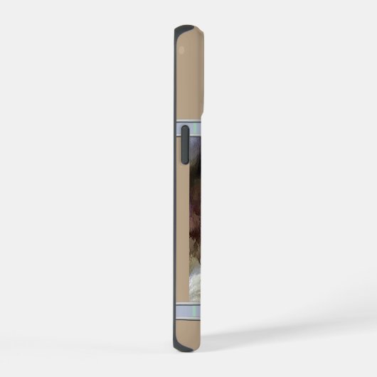 Schattigee moderne Engelse Springer Spaniel Dog Ar iPhone 15 Hoesje (Rechterkant)