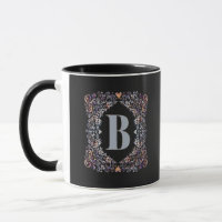 Schattigee moderne harten en bloemen omlijst lette