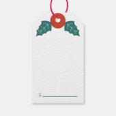 Schattigee moderne kerstboom  cadeaulabel (Achterkant)