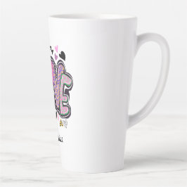 Schattigee moderne kunst - Valentijn's Day Latte Mok