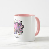 Schattigee moderne kunst - Valentijn's Day Mok (Voorkant rechts)