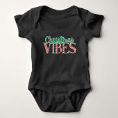 Schattigee moderne snoepriet kerst Baby Romper (Voorkant)