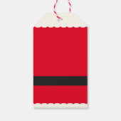 Schattigee Moderne Vakantie Kerstmis Cadeaulabel (Achterkant)