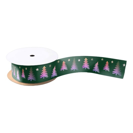 Schattigee moderne winterroze kerstbomen lint (Spoel)