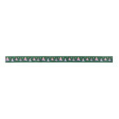 Schattigee moderne winterroze kerstbomen lint (Voorkant)