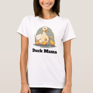 Schattigee moeder eend en eendjes T-shirt