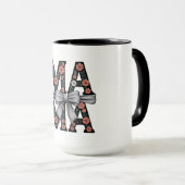 Schattigee Moederdag Gift- Bloemen MAMA Bow Mok (Voorkant rechts)