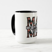 Schattigee Moederdag Gift- Bloemen MAMA Bow Mok (Voorkant links)