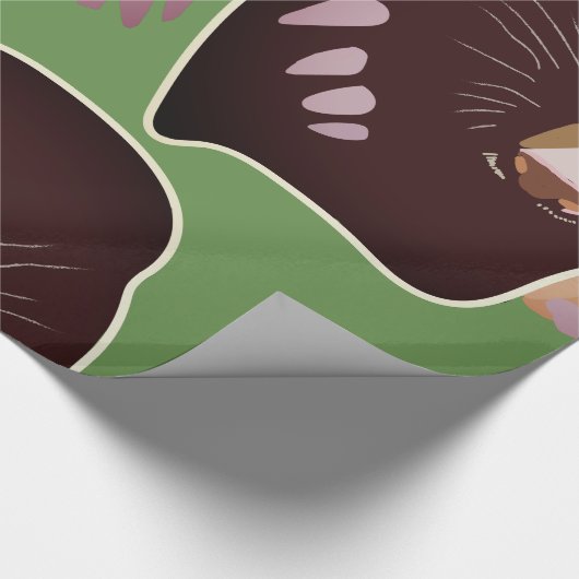 Schattigee mol Kinder partij geschenk inpakpapier (Hoek)