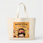 Schattigee Monogram Boekenclub Grote Tote Bag (Voorkant)