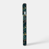 Schattigee Monogrammed Floral Waterverf patterned iPhone 15 Hoesje (Linkerkant)