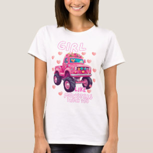 Schattigee monstertruckmeisjes houden ook van mons t-shirt