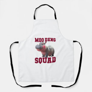 Schattigee MOO DENG SQUAD Baby Hippo Team Cheer Gi Schort