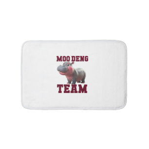 Schattigee MOO DENG TEAM Baby Hippo Squad Meisjes Badmat
