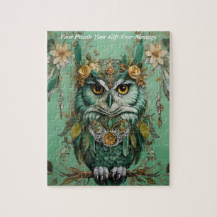 Schattigee Mooie Boho Uil Legpuzzel