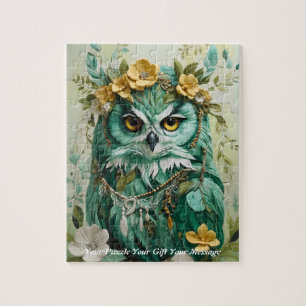 Schattigee Mooie Boho Uil Legpuzzel