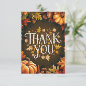 Schattigee mooie herfst Herfst Bedankkaart (Staand voorkant)