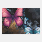 Schattigee mooie vlinders inpakpapier vel (Voorkant)