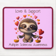 Schattigee MS Baby Sloth omringd door ♥️s
