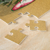 Schattigee muis die een kerstboom versiert legpuzzel (Zijkant)