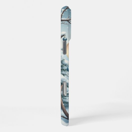 Schattigee Muis in Preppy Winter Kleding en Pet iPhone Hoesje (Rechterkant)