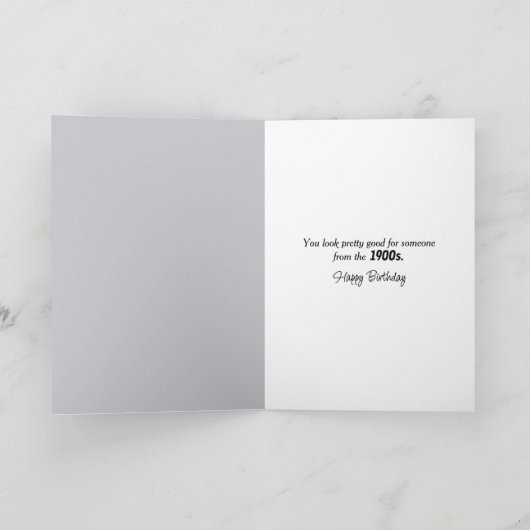 Schattigee muis om ouder te worden kaart (Binnen)