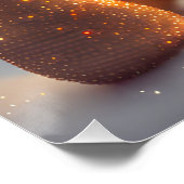 Schattigee muis viert kerst perfect poster (Hoek)