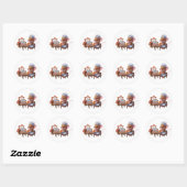 Schattigee muisStickers Ronde Sticker (Vel)