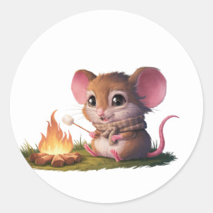 Schattigee muisStickers Ronde Sticker
