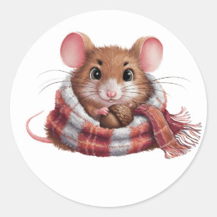 Schattigee muisStickers Ronde Sticker