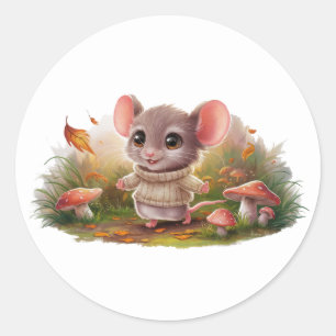 Schattigee muisStickers Ronde Sticker