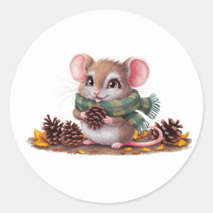 Schattigee muisStickers Ronde Sticker