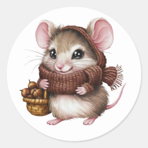 Schattigee muisStickers Ronde Sticker