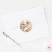 Schattigee muisStickers Ronde Sticker (Envelop)
