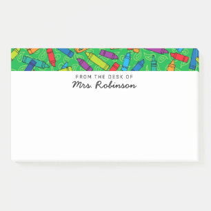 Schattigee Multi Crayons Teacher Van het Bureau va Post-it® Notes