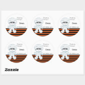 Schattigee mummie jongen ronde sticker (Vel)