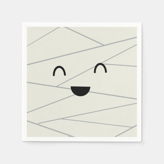 Schattigee Mummy Halloween Servet (Voorkant)