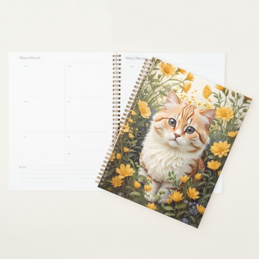 Schattigee Munchkin kat en boterbloem Planner (Display)