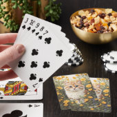 Schattigee Munchkin kat en boterbloem Pokerkaarten (Insitu)