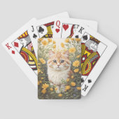 Schattigee Munchkin kat en boterbloem Pokerkaarten (Achterkant)