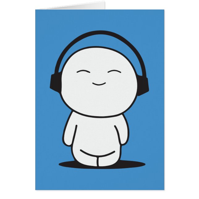 Schattigee muziek Cartoon - Hoofdtelefoon (Voorkant)