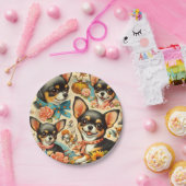 Schattigee naadloze Chihuahua Papieren Bordje (Feest)