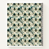 Schattigee naadloze zebra. notitieboek (Achterkant)