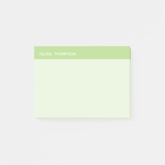Schattigee naam Groene Sticky Post-it® Notes (Voorkant)