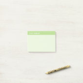 Schattigee naam Groene Sticky Post-it® Notes (Op bureau)