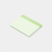 Schattigee naam Groene Sticky Post-it® Notes (Schuin)