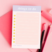 Schattigee naam Paarse School Checklist Post-it® Notes