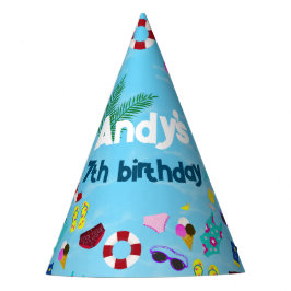 Schattigee naam Zwembad Verjaardagsfeestje Feesthoedjes