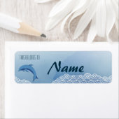 Schattigee naamlabels voor dolfijnen etiket (Insitu)